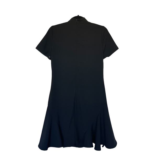 CeCe Bow Neck Short Sleeve Dress Black Size 2 - Picture 7 of 12